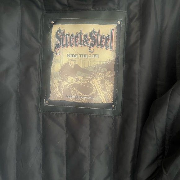 Leather Street&Steel Men’s Motorcycle jacket - Picture 2 of 7